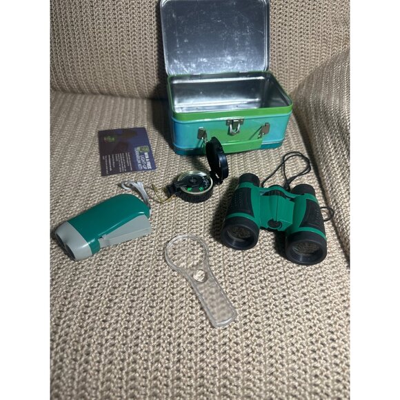 Natures Explorer Kit For Kids w/ Binoculars Compass LED Flashlight & Magnifier - Picture 3 of 9